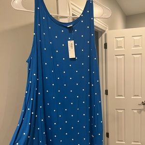 Old Navy bright blue tunic tank top